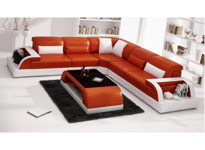 Ecksofa Sofa Couch Polster Wohnlandschaft Leder Eck Sofas Garnitur L Form Neu
